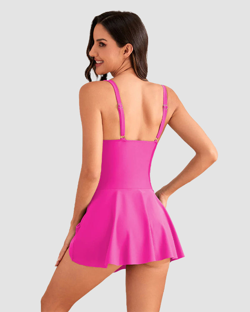 Floral Print Tummy Control Swimdress