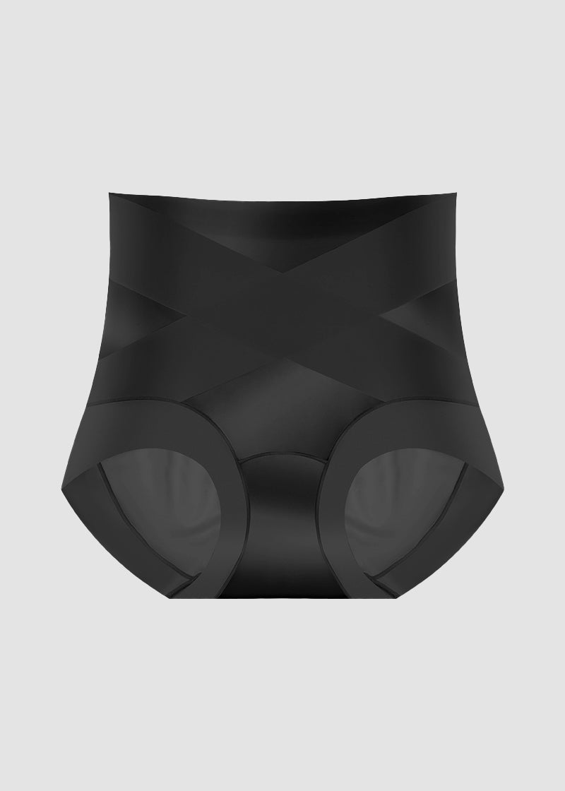 High-Waist Cross Compression Shaping Panties （6 Pack）