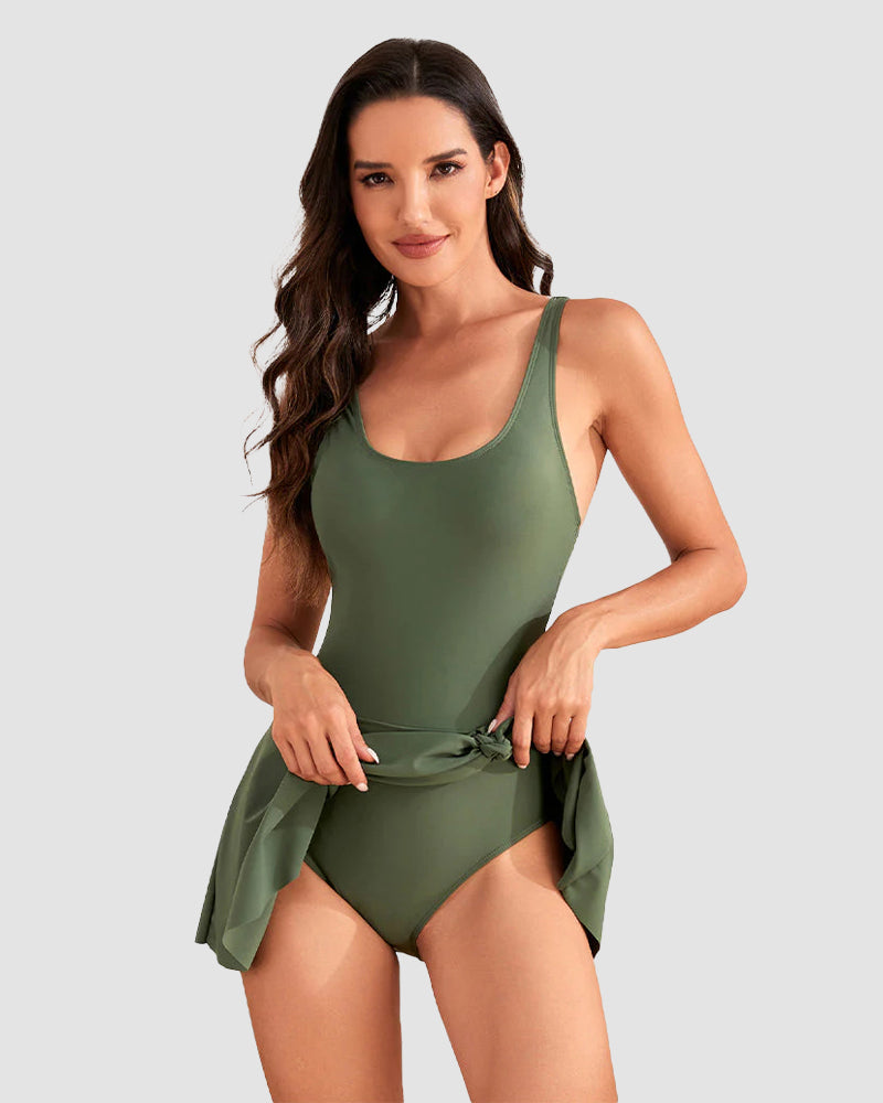 Floral Print Tummy Control Swimdress