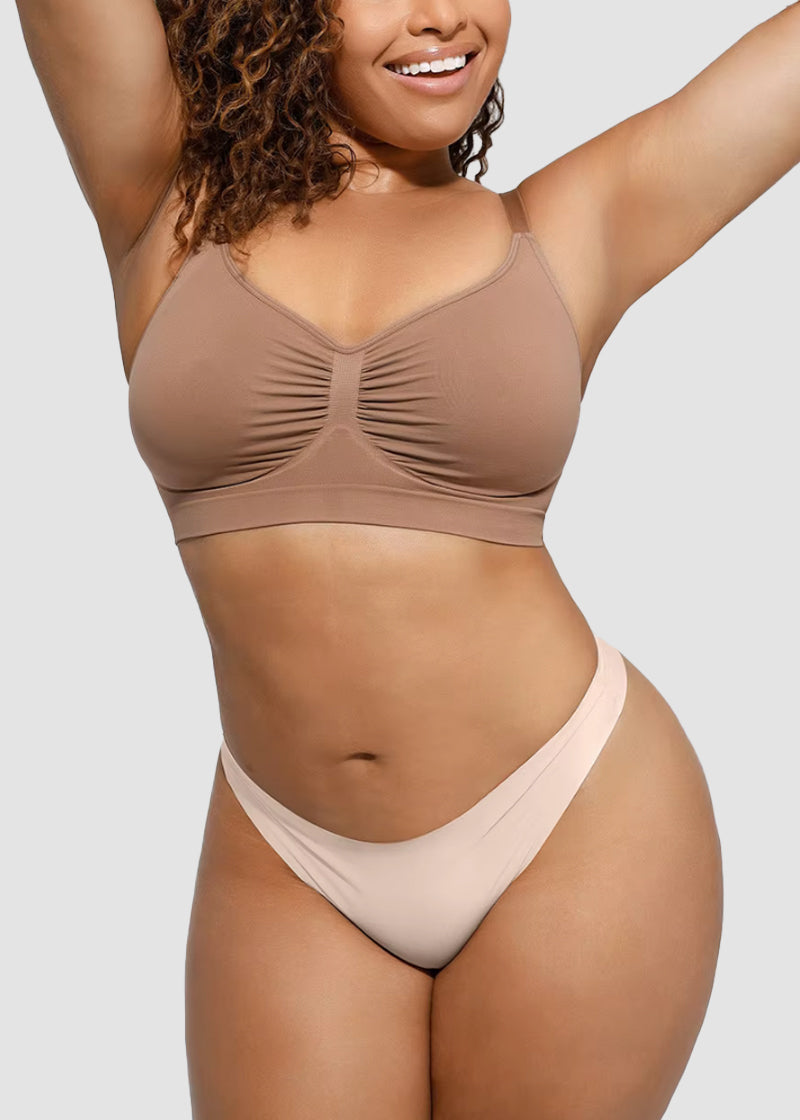 Full Coverage Comfort Wireless Sculpt Bra (2 Pcs)
