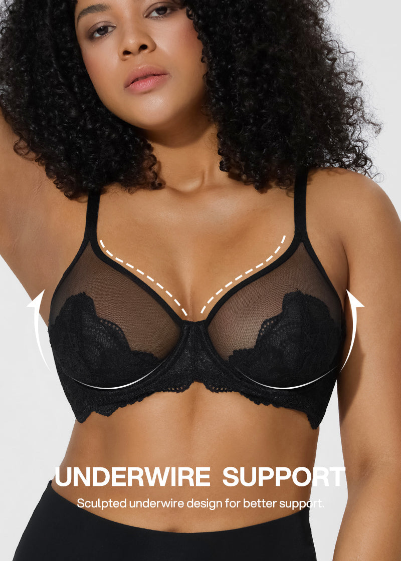 Full Coverage Lace Minimizer Bra