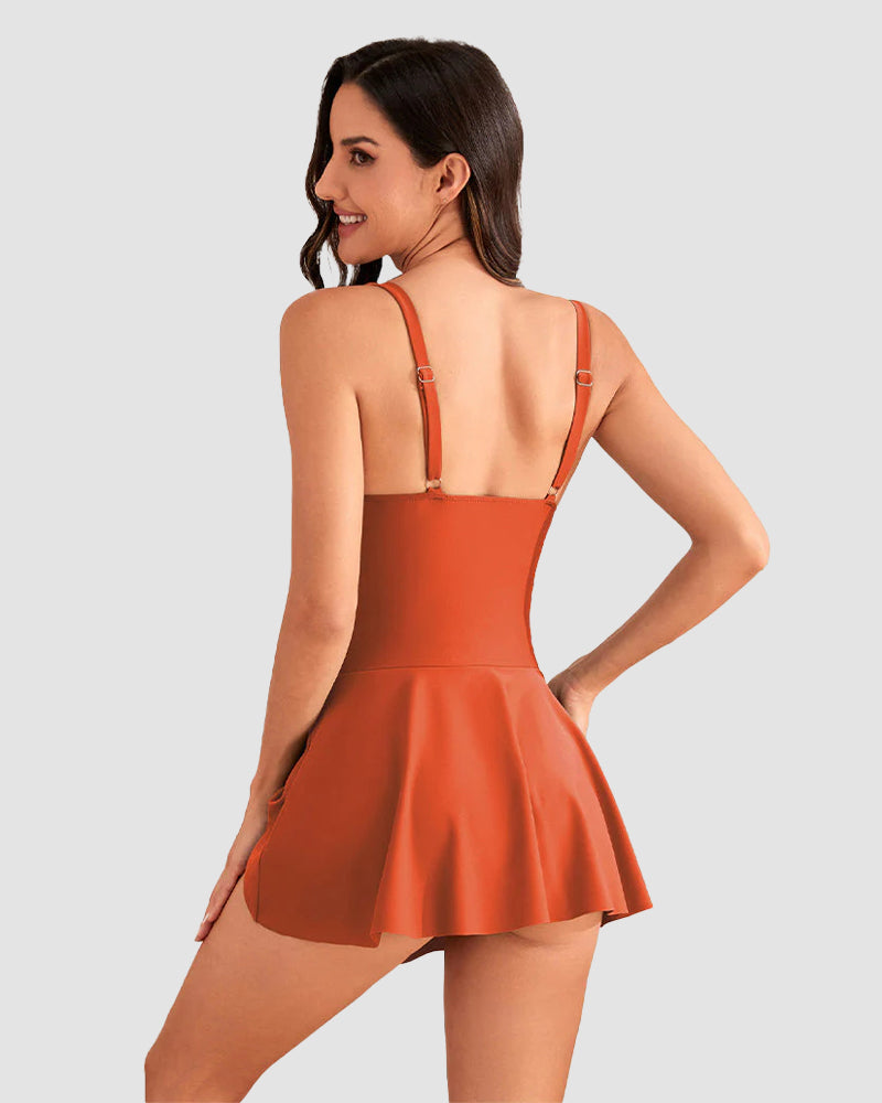 Floral Print Tummy Control Swimdress