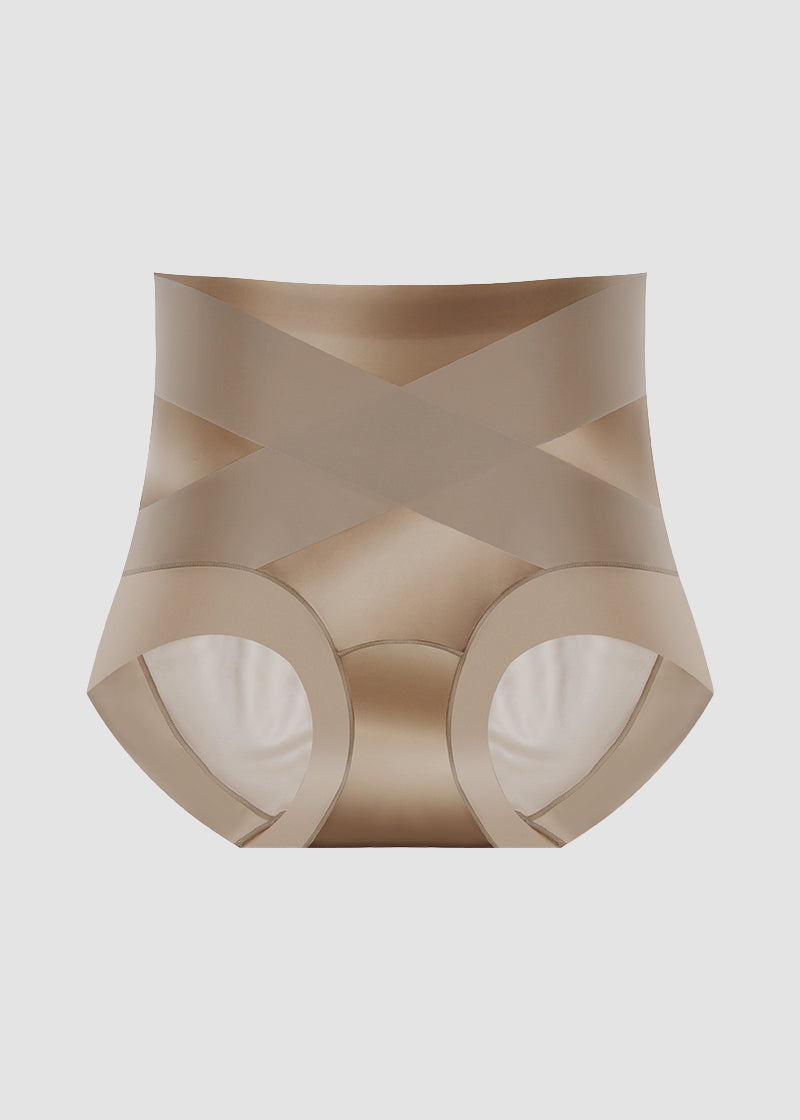 High-Waist Cross Compression Shaping Panties （6 Pack）