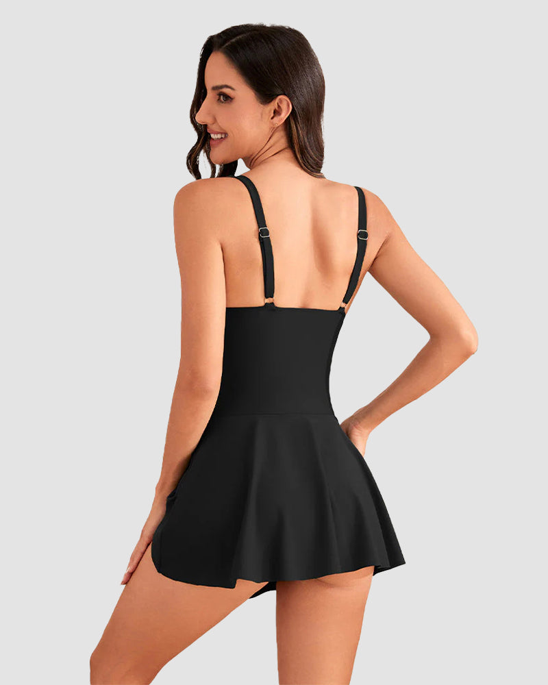 Floral Print Tummy Control Swimdress