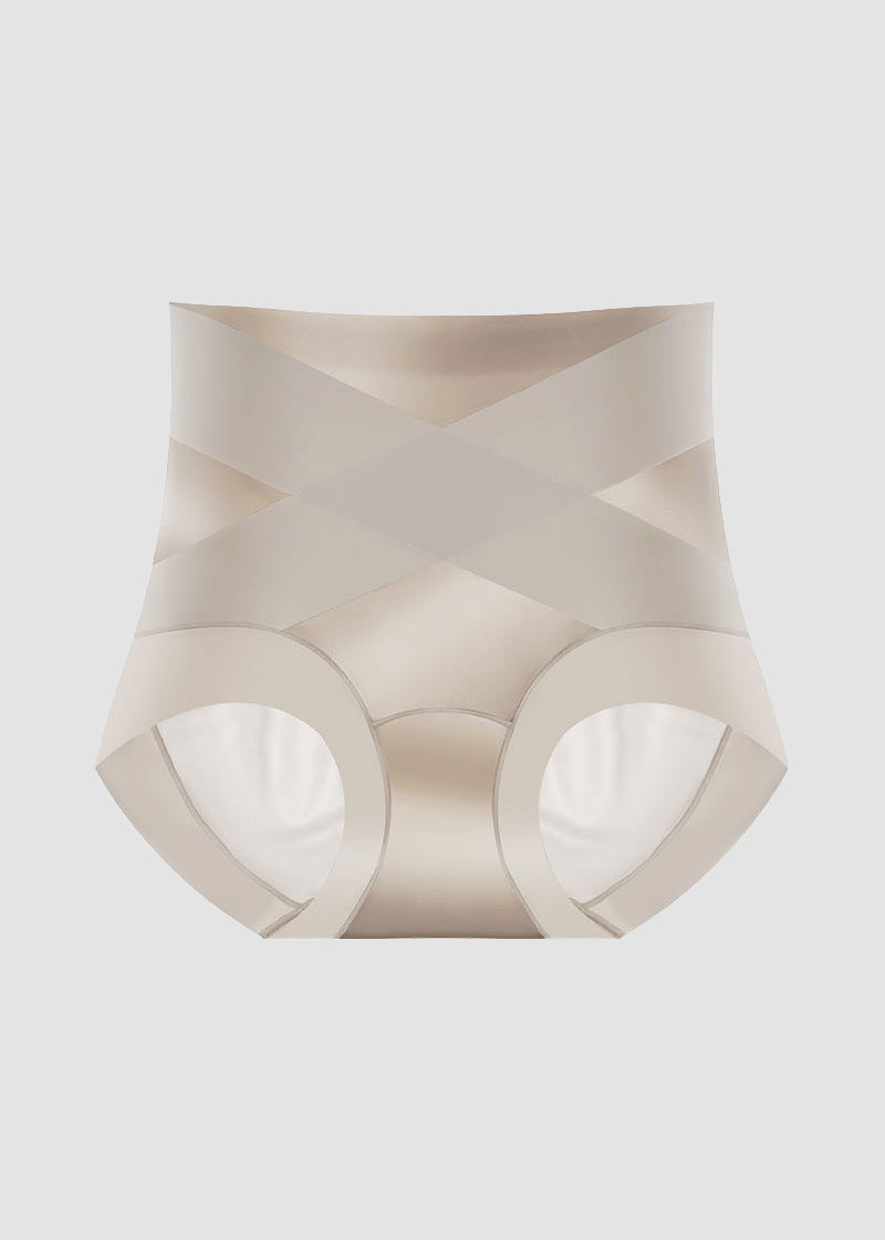 High-Waist Cross Compression Shaping Panties （6 Pack）