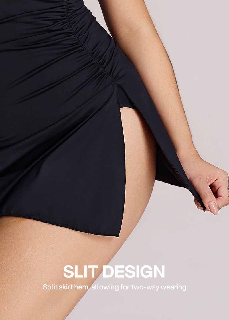 Convertible Ruched Sculpting Swimsuit