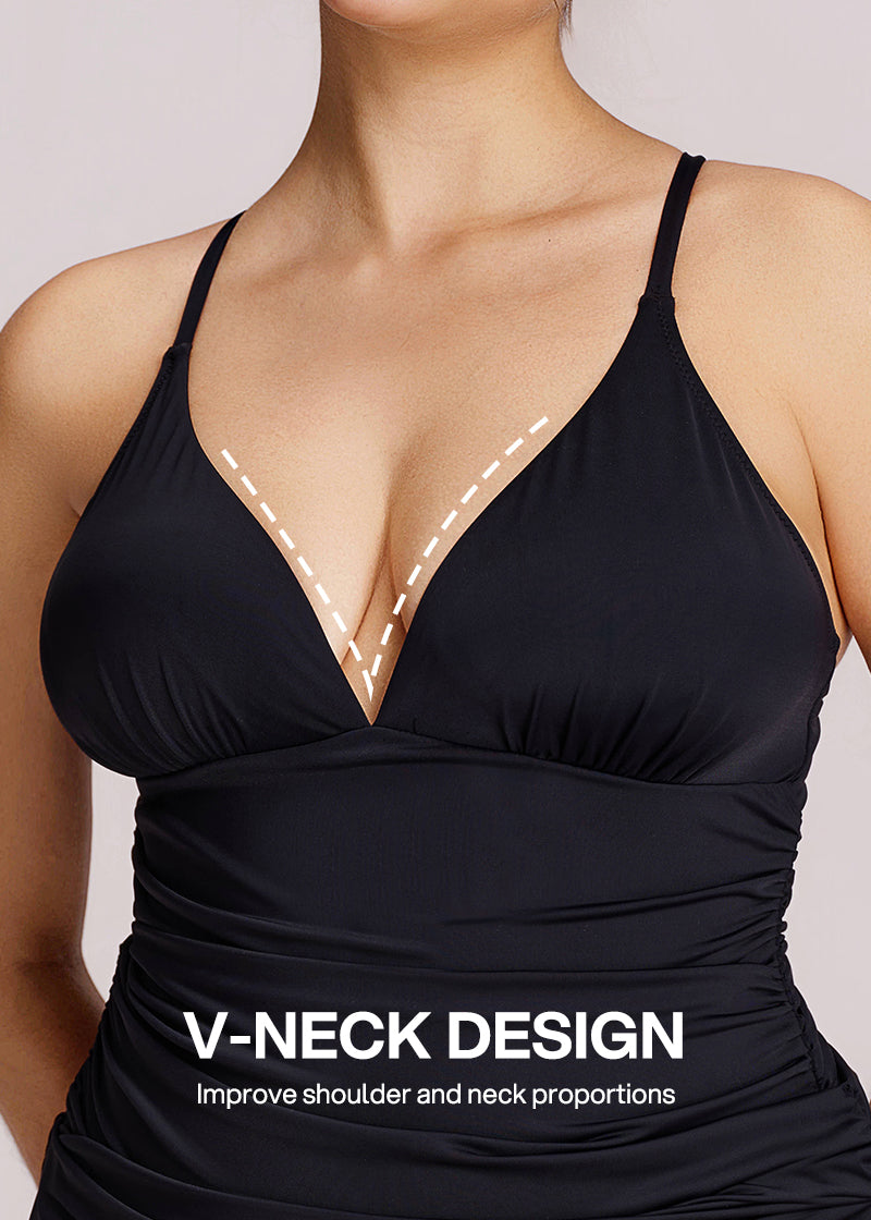 Convertible Ruched Sculpting Swimsuit