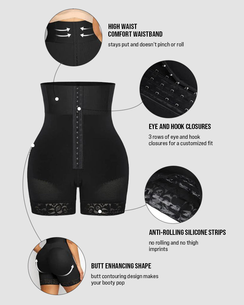 Boned Sculpt High Waist Shaper Shorts