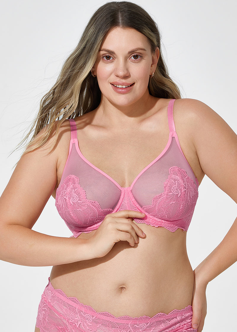 Full Coverage Lace Minimizer Bra