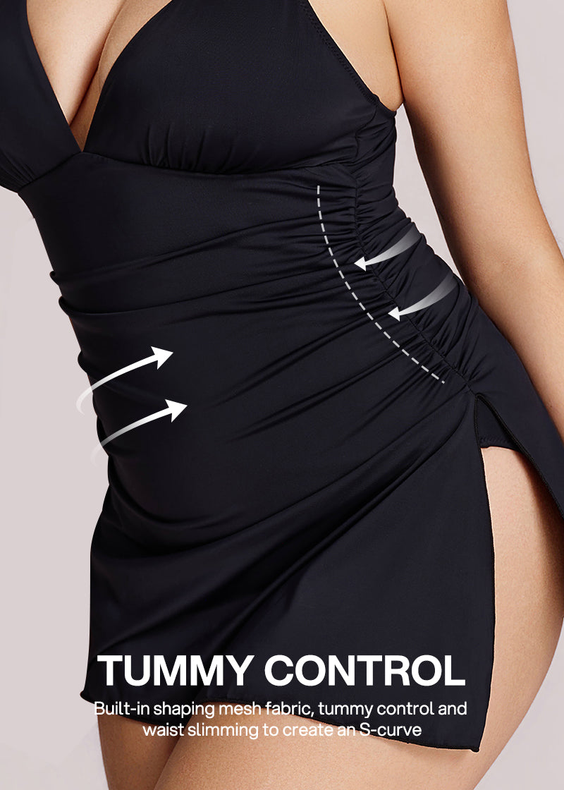 Convertible Ruched Sculpting Swimsuit