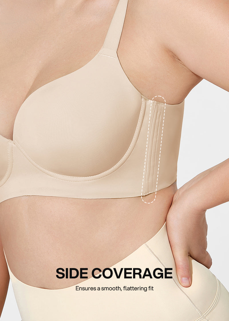 Back Smoothing Push-Up Plunge Bra