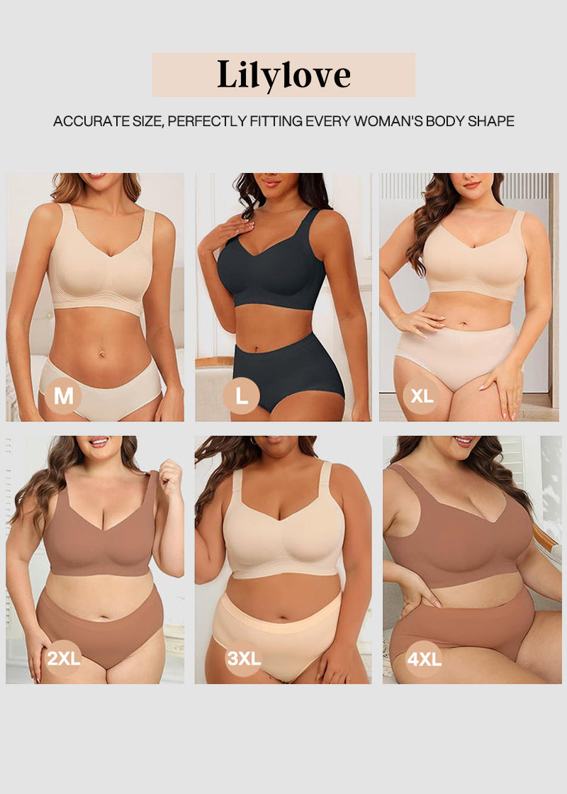 Comfortable Wireless Full Coverage Jelly Smoothing Bra