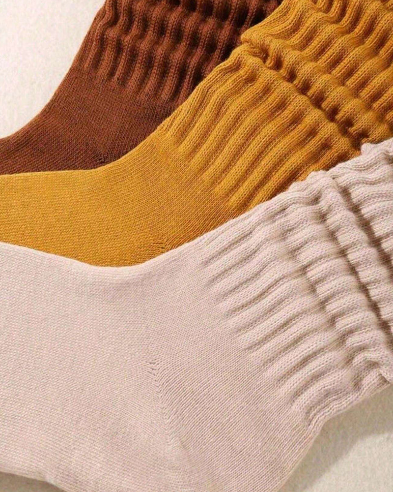 Cozy Ribbed Slouch Crew Socks