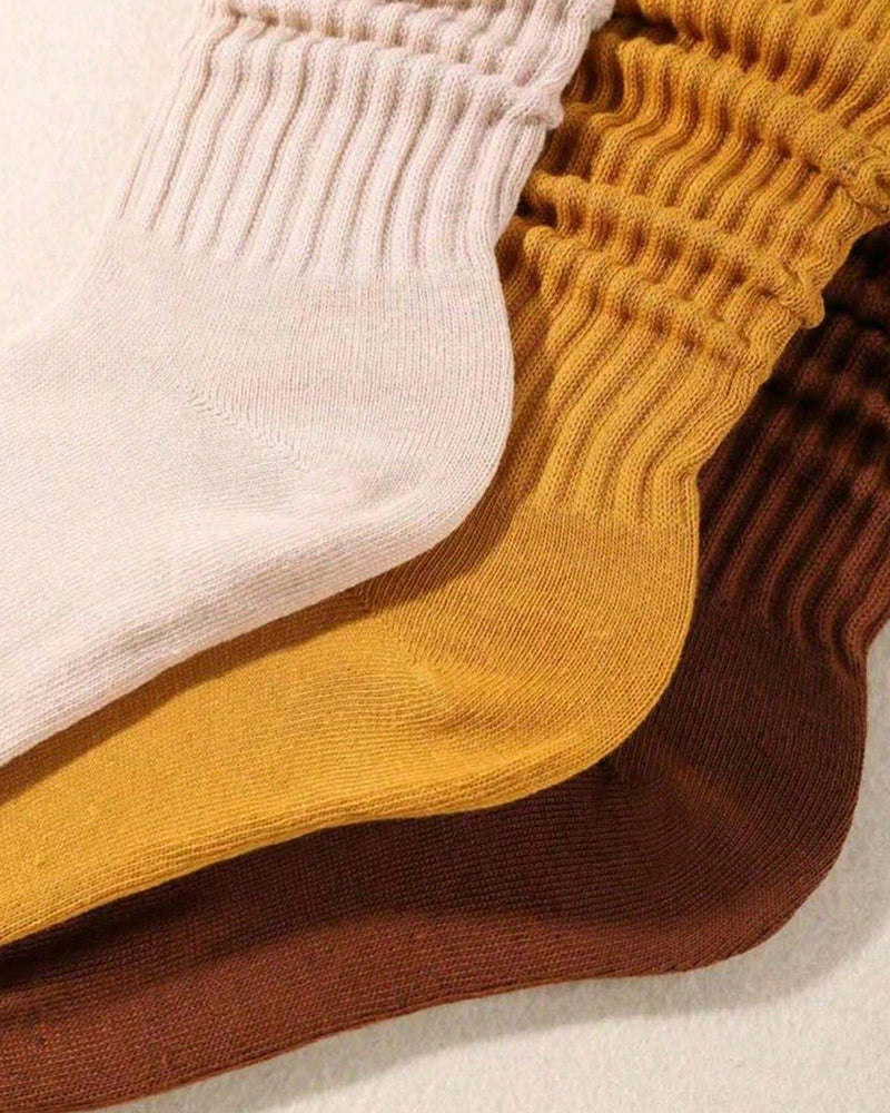 Cozy Ribbed Slouch Crew Socks