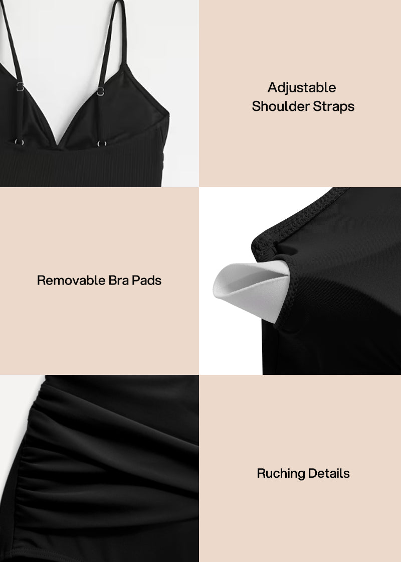 Convertible Ruched Sculpting Swimsuit