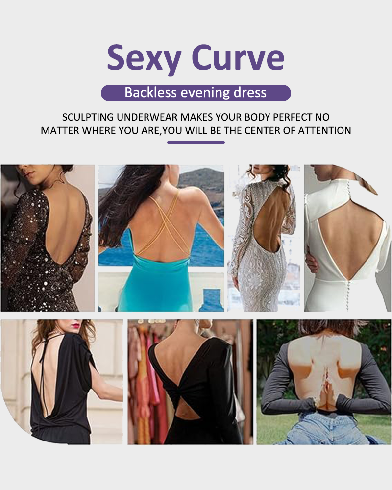 Backless Strapless U Plunge Thong Bodysuit