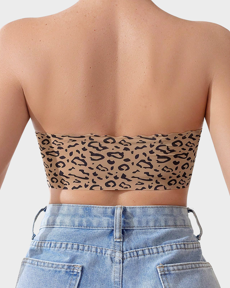 Comfortable Breathable Scallop Trim Hook & Eye Front Bralette