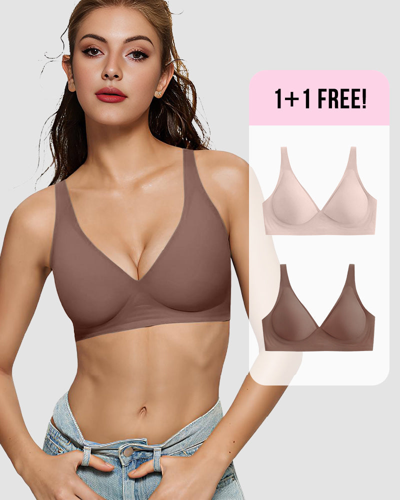 BOGO🔥Seamless Deep V Push-Up Wireless Bra