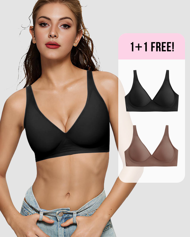 BOGO🔥Seamless Deep V Push-Up Wireless Bra