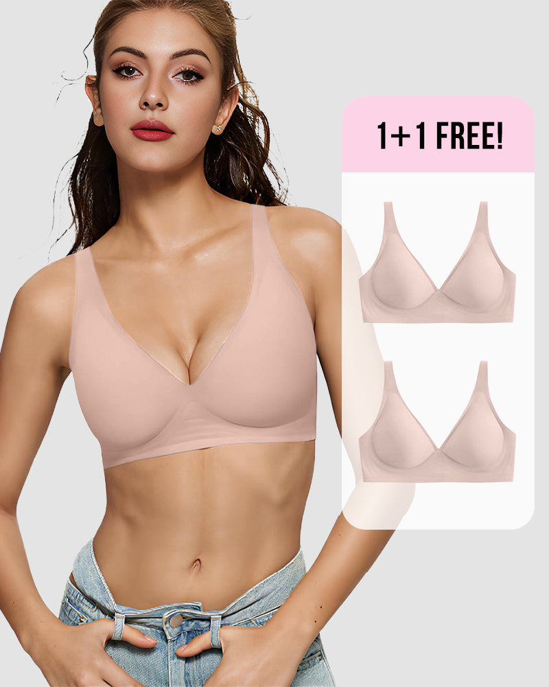 BOGO🔥Seamless Deep V Push-Up Wireless Bra