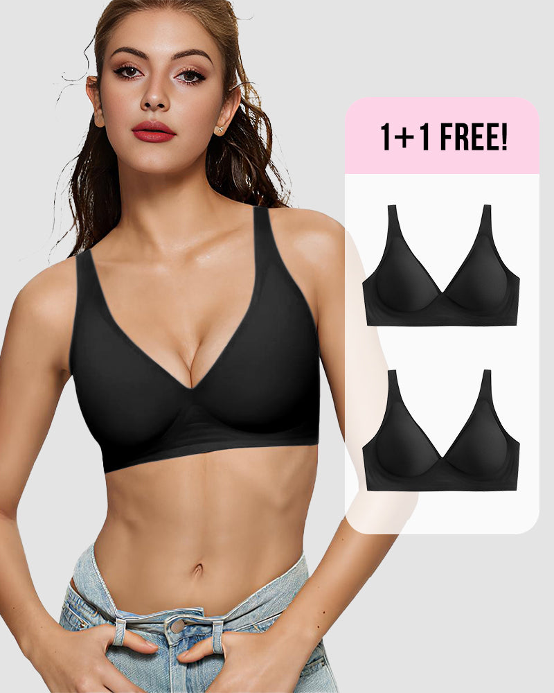 BOGO🔥Seamless Deep V Push-Up Wireless Bra