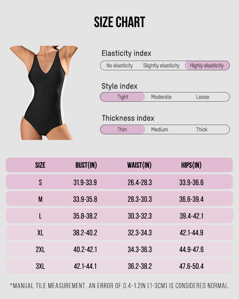Hourglass™ Plunge Corset Back Sculpting Swimsuit