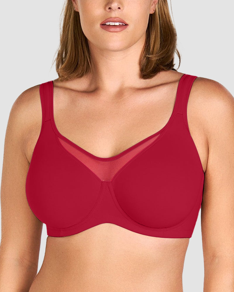 BOGO🔥Mesh Cooling Full Coverage Minimizer Bra