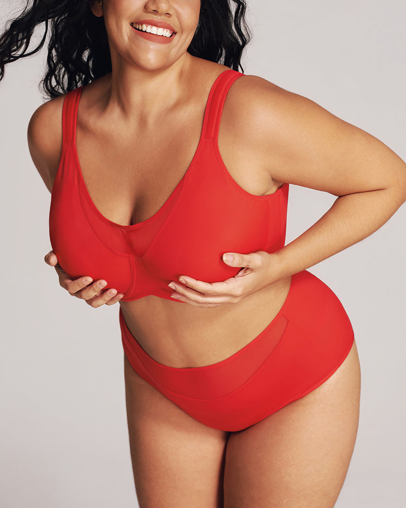 BOGO🔥Mesh Cooling Full Coverage Minimizer Bra