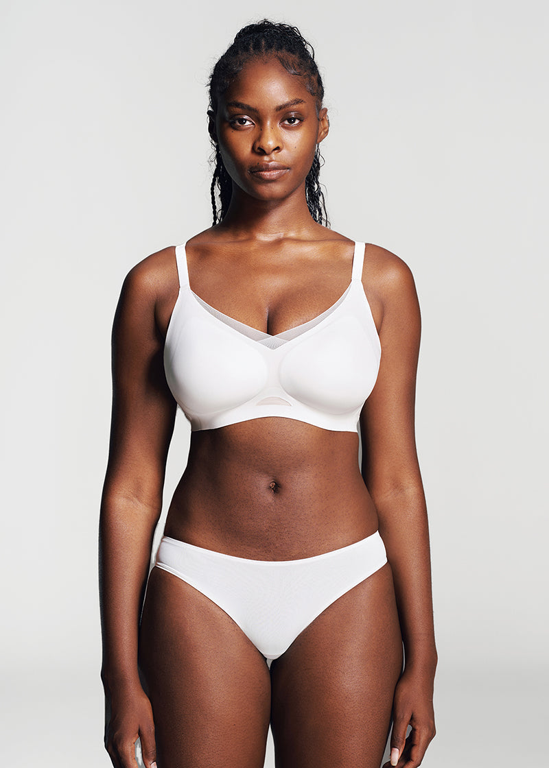 Comfort Mesh Crossover Wireless Bra