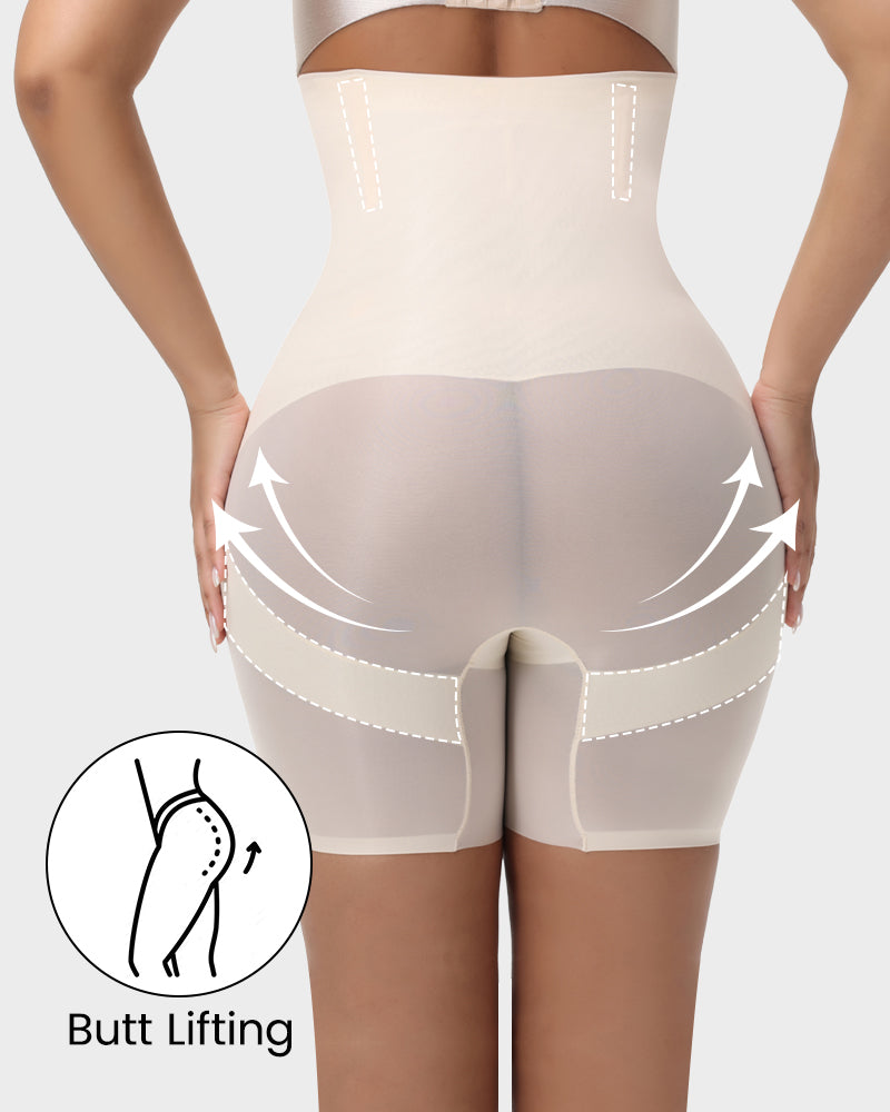 CrossSculpt High Waist Tummy Control Shaping Shorts