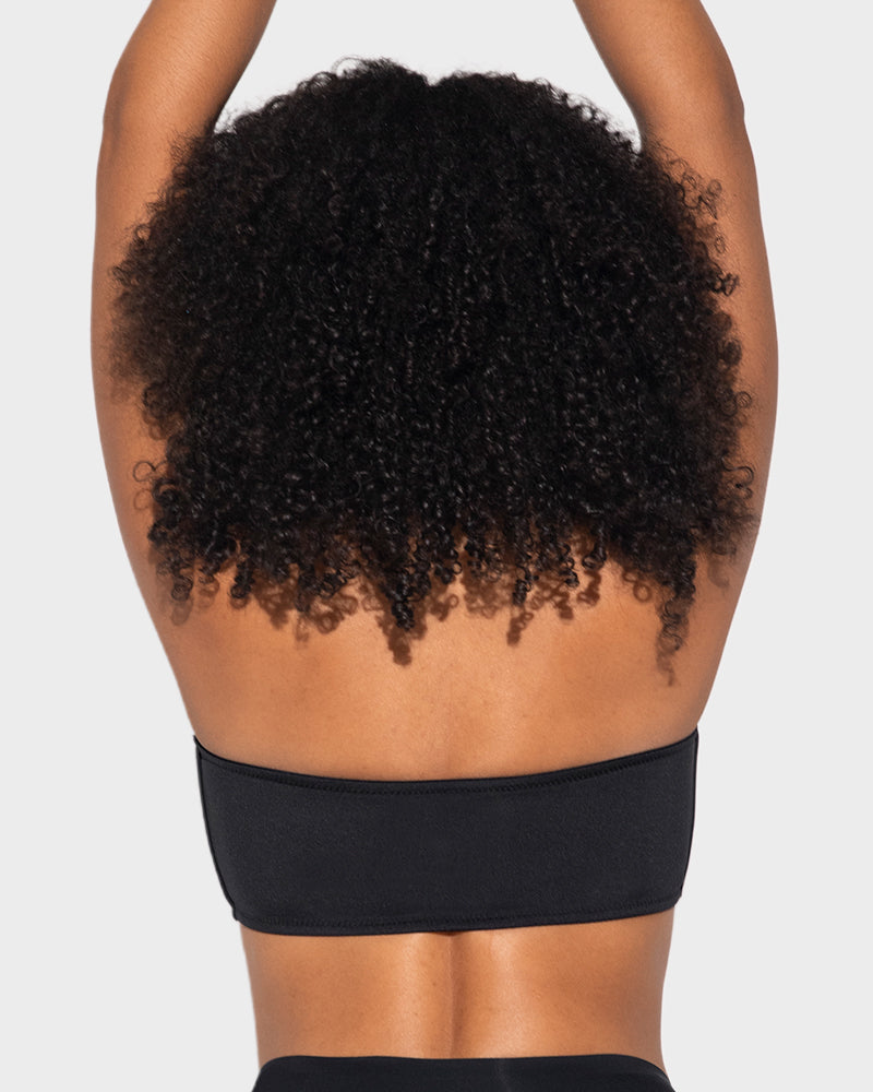 Front Closure Wireless Push-Up Bandeau Bra