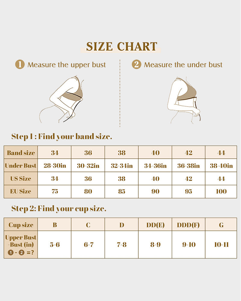 Full Support Non-Slip Convertible Bandeau Bra