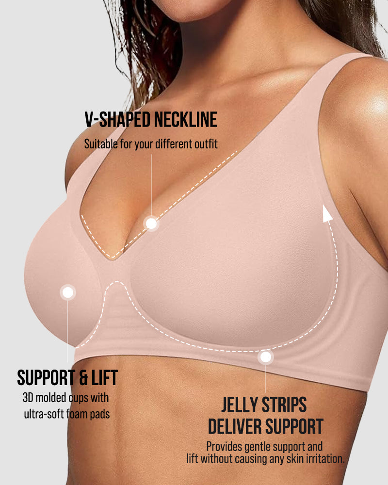 BOGO🔥Seamless Deep V Push-Up Wireless Bra