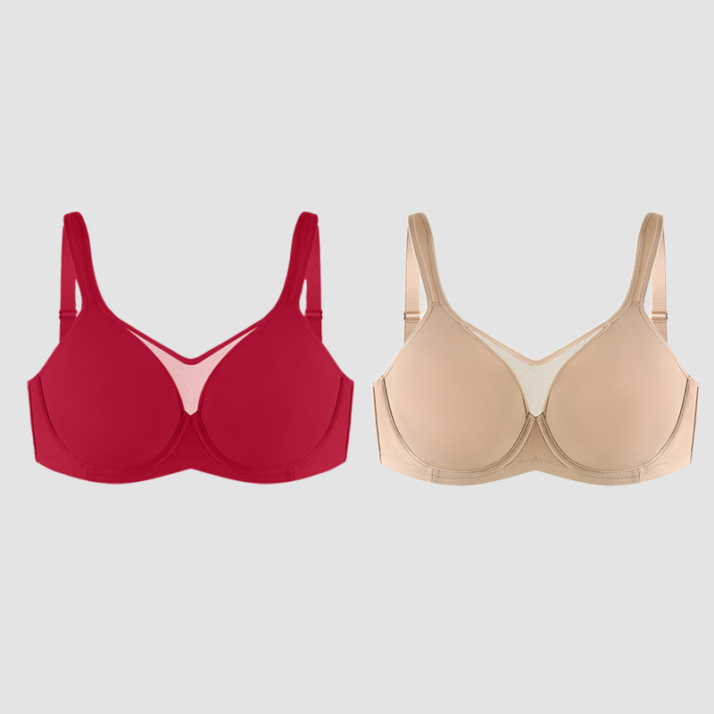 BOGO🔥Mesh Cooling Full Coverage Minimizer Bra